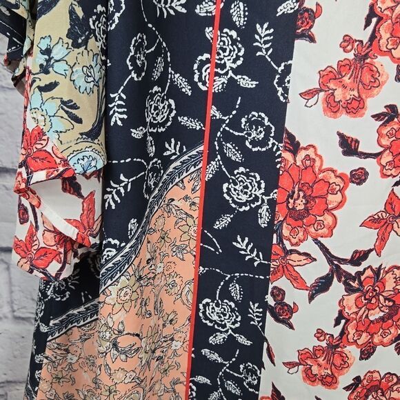 Cato Work Dress Ruffled Bell Sleeve Shift Feminine Bohemian Wedding Guest Formal - Picture 14 of 16